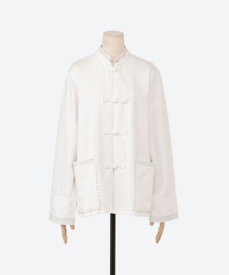 ＜三越伊勢丹/公式＞ PONTI (Women)/ポンティ Denim China Jacket White コート・ジャケット【三越伊勢丹/公式】