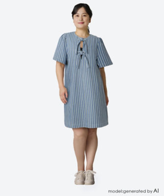 ＜GHOSPELL (Women)＞Ｃｌｅｏ　Ｓｔｒｉｐｅｅｄ　Ｍｉｎｉ　Ｄｒｅｓｓ