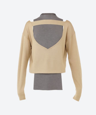 ＜TAN (Women)＞ＣＯＭＢＩＮＡＴＩＯＮ　ＫＮＩＴＴＥＤ　ＴＯＰＳ　ＴＡＮ２４ＦＷ－１１