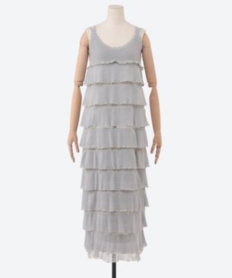 ＜ODAKHA (Woman)＞ｌａｃｙ　ｆｒｉｌｌｅｄ　ｄｒｅｓｓ