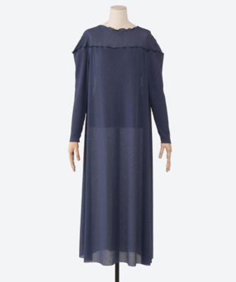 ＜Jens (Women)＞ＤＲＯＰ　ＨＩＧＨ―ＮＥＣＫ　ＤＲＥＳＳ　ＣＴ　１３６