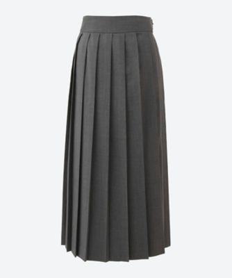 ＜UNDECORATED (Women)＞Ｒｅｃｙｃｌｅｄ　Ｐｏｌｙｅｓｔｅｒ　／　Ｗｏｏｌ　Ｐｌｅａｔｅｄ　Ｓｋｉｒｔ　ＵＤＦ２４４０２