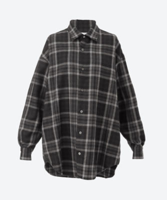 ＜UNDECORATED (Women)＞Ｗｏｏｌ　Ｍａｄｒａｓ　Ｃｈｅｃｋ　Ｓｈｉｒｔ　ＵＤＦ２４２０５