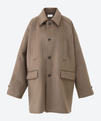 ＜UNDECORATED (Women)＞Ｓｕｐｅｒ１００ｓ　Ｃａｓｈｍｅｒｅ　Ｗｏｏｌ　Ｂｅａｖｅｒ　Ｃｏａｔ