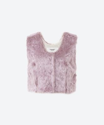 ＜JANE SMITH (Women)＞ＰＯＬＹＥＳＴＥＲ　ＣＯＬＯＲ　ＦＵＲ　ＳＨＯＲＴ　ＶＥＳＴ