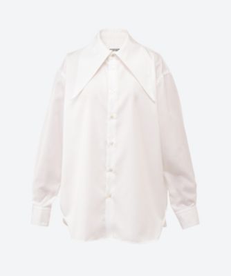 ＜JANE SMITH (Women)＞ＣＯＴＴＯＮ　ＢＲＯＡＤ　ＬＯＮＧ　ＰＯＩＮＴ　ＣＯＬＬＡＲ　ＳＨＩＲＴＳ　２４ＷＳＨ－♯６２１Ｌ
