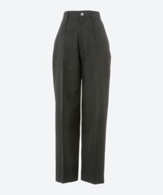 ＜JANE SMITH (Women)＞ＷＯＯＬ　ＳＩＬＫ　ＳＴＲＩＰＥ　ＮＯ　ＴＵＣＫ　ＳＬＡＣＫＳ