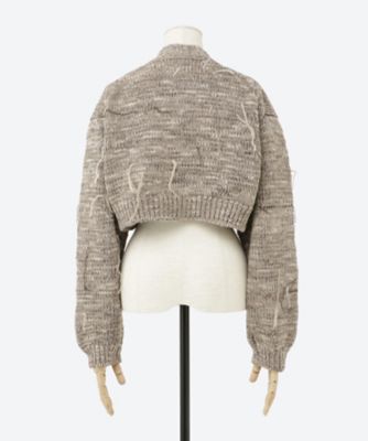 ３Ｇ　ＴＯＧＧＬＥ　ＢＵＴＴＯＮ　ＳＨＯＲＴ　ＫＮＩＴ　ＣＡＲＤＩＧＡＮ