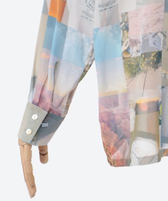Ｐｒｉｎｔ　ｃｈｉｆｆｏｎ　ｓｈｉｒｔ　ＰＡ２４－ＳＨ０４