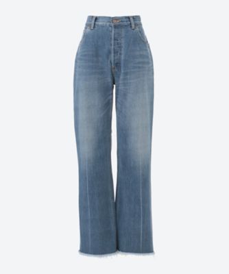 ＜PHEENY (Women)＞Ｖｉｎｔａｇｅ　ｄｅｎｉｍ　ｓｅｍｉ　ｆｌａｒｅｄ　ｐａｎｔｓ　ＰＡ２４－ＰＴ０７