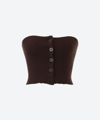 ＜PHEENY (Women)＞Ｃａｓｈｍｅｒｅ　ｓｉｌｋ　ｂｕｓｔｉｅｒ