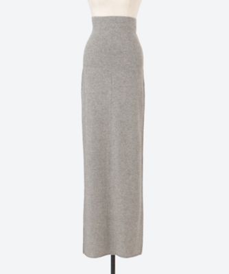 スカート PHEENY CASHMERE SILK WHOLEGARMENT SKIRT PHEENY/CASHMERE SILK WHOLEGARMENT SKIRT(BLACK)
