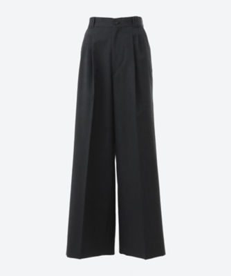 ＜YOKE (Women)＞３ＰＬＥＡＴＥＤ　ＷＩＤＥ―ＬＥＧ　ＴＲＯＵＳＥＲＳ　０７４２Ｐ