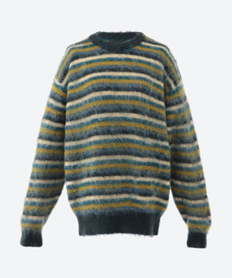 ＜YOKE (Women)＞ＭＯＨＡＩＲ　ＢＯＲＤＥＲ　ＳＷＥＡＴＥＲ　０８２４Ｓ