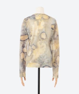 ＬＥＡＦ　ＤＹＥＤ　ＭＥＳＨ　ＬＯＮＧ　ＳＬＥＥＶＥ　ＴＯＰ