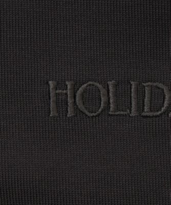 【値下げ】HOLIDAY puff sleeve tops (black) HOLIDAY「SUPER RIB PUFF MIDDLE-NECK TOPS (HOLIDA