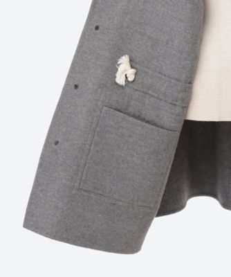コート Wool Silk Utility Coat