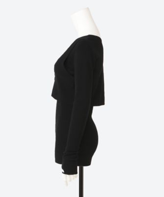 a ccordion LAYERING CAMI SET 黒 a ccordion LAYERING CAMI SET 黒（A CCORDION（アコーディオン