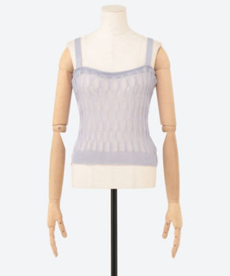 ＜Halo Labels (Women)＞ＢＵＢＢＬＥ　ＫＮＩＴ　ＴＡＮＫ　ＴＯＰ