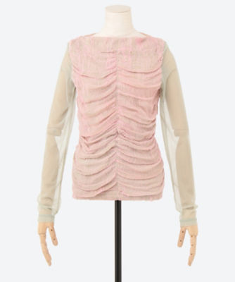 ＜Halo Labels (Women)＞ＭＥＬＴＹ　ＧＡＵＺＥ　ＬＯＮＧ　ＳＬＥＥＶＥ