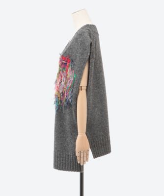 flower fringe vest | OPEN SESAME CLUB (Woman
