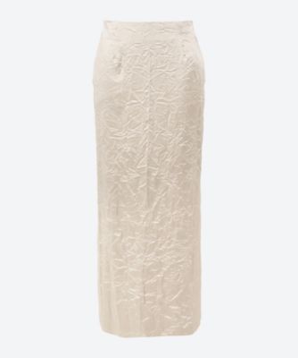 ＜INSCRIRE (Women)＞Ｗａｓｈｅｄ　Ｓａｔｉｎ　Ｌｏｎｇ　Ｓｋｉｒｔ