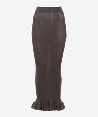 ＜SUNNEI (Women)＞ＫＮＩＴ　ＬＯＮＧ　ＳＫＩＲＴ　ＰＲＴＷＷＫＮＷ００８