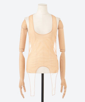 ＜ESTHE（Woman）＞Ｔｕｌｌｅ　Ｓｌｅｅｖｅｌｅｓｓ　Ｃｏｒｓｅｔ　Ｔｏｐ