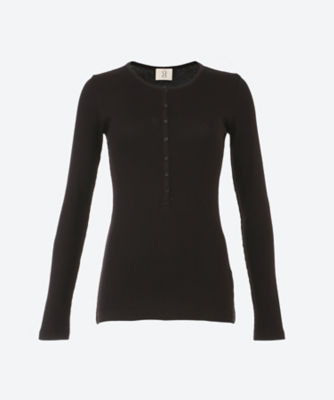 ＜Ninety Percent (Women)＞ＭＯＲＧＡＮＥ　ＲＩＢＢＥＤ　ＬＳ　ＨＥＮＬＥＹ　ＴＯＰ　ＮＣＴＷ－０１７５