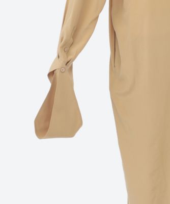 [人気] RECTO★ELEANOR SLIK LONG BLOUSE DRESS★ブラウスドレス ELEANOR SLIK LONG BLOUSE