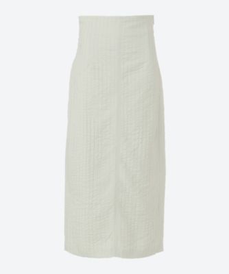 ＜muller of yoshiokubo (Women)＞ＳＴＲＩＰＥ　ＪＱ　ＳＫＩＲＴ　ＭＬＳ２５４０３