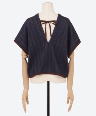 Ｃｏｔｔｏｎ　ｉｎｒａｙ　ｓｔｒｉｐｅ　ｓｈｏｒｔ　ｔｏｐｓ　ＰＳ２５―ＳＨ０２