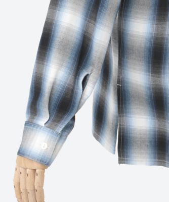 Ｒａｙｏｎ　ｏｍｂｒｅ　ｃｈｅｃｋ　Ｌ／Ｓ　ｓｈｉｒｔ　ＰＳ２５―ＳＨ０３