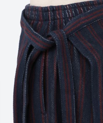 Ｃｏｔｔｏｎ　ｉｎｒａｙ　ｓｔｒｉｐｅ　ｐａｎｔｓ　ｗｉｔｈ　ａｐｒｏｎ　ＰＳ２５―ＰＴ０４