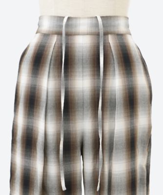 Ｒａｙｏｎ　ｏｍｂｒｅ　ｃｈｅｃｋ　ｇａｔｈｅｒｅｄ　ｐａｎｔｓ　ＰＳ２５―ＰＴ０５