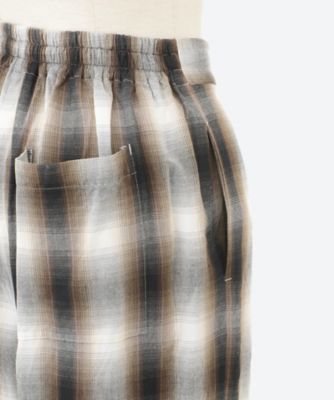 Ｒａｙｏｎ　ｏｍｂｒｅ　ｃｈｅｃｋ　ｇａｔｈｅｒｅｄ　ｐａｎｔｓ　ＰＳ２５―ＰＴ０５
