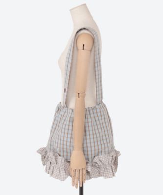 ＷＡＳＨＥＤ　ＣＨＥＣＫ　ＲＵＦＦＬＥ　ＳＴＲＡＰ　ＭＩＮＩ　ＳＫＩＲＴ　２５１０２００８