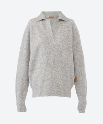＜LE17SEPTEMBRE (Women)＞ＷＯＯＬ－ＢＬＥＮＤ　ＯＰＥＮ　ＣＯＬＬＡＲ　ＰＵＬＬＯＶＥＲ　ＬＳ２４７９ＫＮ０１１