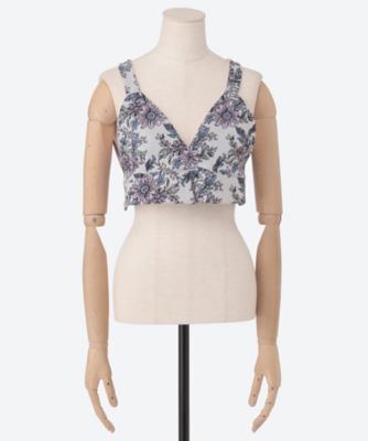 お値下げ★新品★ FUMIE＝TANAKA embroidery bustier embroidery bustier F25S―32 | FUMIE