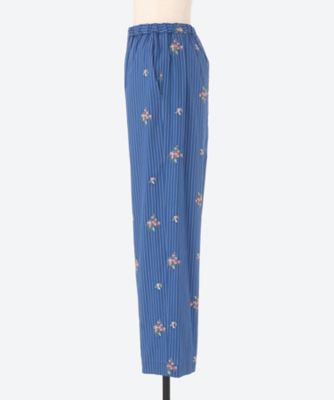 Ｆｌｏｗｅｒ　Ｅｍｂｒｏｉｄｅｒｙ　Ｓｔｒｉｐｅｄ　Ｆａｂｒｉｃ　Ｐａｎｔｓ　ＰＯ１Ｑ０１５