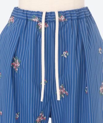 Ｆｌｏｗｅｒ　Ｅｍｂｒｏｉｄｅｒｙ　Ｓｔｒｉｐｅｄ　Ｆａｂｒｉｃ　Ｐａｎｔｓ　ＰＯ１Ｑ０１５