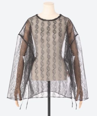 PONTI (Women)/ポンティ Ｌｅａｆ　Ｐｒｉｎｔ　Ｔｏｐ　ＰＯ１Ｑ０２２