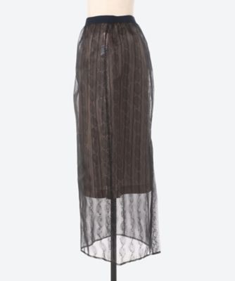 Ｌｅａｆ　Ｐｒｉｎｔ　Ｌａｙｅｒｅｄ　Ｓｋｉｒｔ　ＰＯ１Ｑ０２４