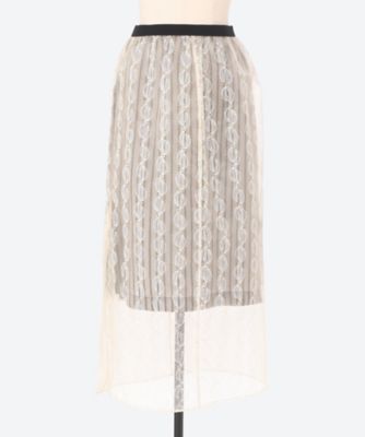 Ｌｅａｆ　Ｐｒｉｎｔ　Ｌａｙｅｒｅｄ　Ｓｋｉｒｔ　ＰＯ１Ｑ０２４