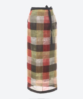 ＜PONTI (Women)＞Ｓｅｅ―ｔｈｒｏｕｇｈ　Ｂａｓｋｅｔ　Ｓｋｉｒｔ　Ｗｉｔｈ　Ｐｅｔｔｉｃｏａｔ　ＰＯ１Ｑ００８―Ｐ