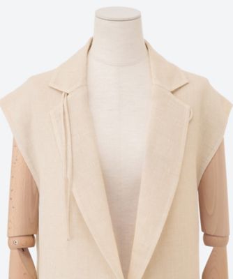 ベスト　Ｌｉｎｅｎ　Ｗｏｏｌ　Ｒｅｖｅｒ　Ｖｅｓｔ　ＶＥ２５Ｓ０００２