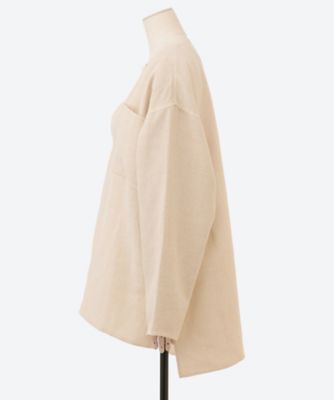カットソー　Ｌｉｎｅｎ　Ｗｏｏｌ　Ｒｅｖｅｒ　Ｐｏｃｋｅｔ　Ｔｏｐ　ＴＰ２５Ｓ０００２