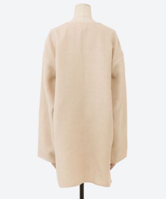 カットソー　Ｌｉｎｅｎ　Ｗｏｏｌ　Ｒｅｖｅｒ　Ｐｏｃｋｅｔ　Ｔｏｐ　ＴＰ２５Ｓ０００２