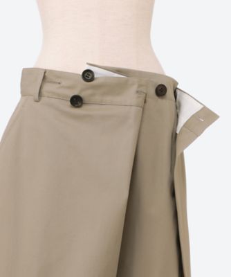 スカート　Ｆｉｎｅ　Ｃｏｔｔｏｎ　Ｔｗｉｌｌ　Ｗｒａｐ　Ｓｋｉｒｔ　ＳＫ２５Ｓ０００４