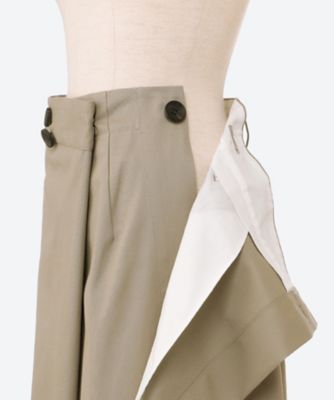 スカート　Ｆｉｎｅ　Ｃｏｔｔｏｎ　Ｔｗｉｌｌ　Ｗｒａｐ　Ｓｋｉｒｔ　ＳＫ２５Ｓ０００４